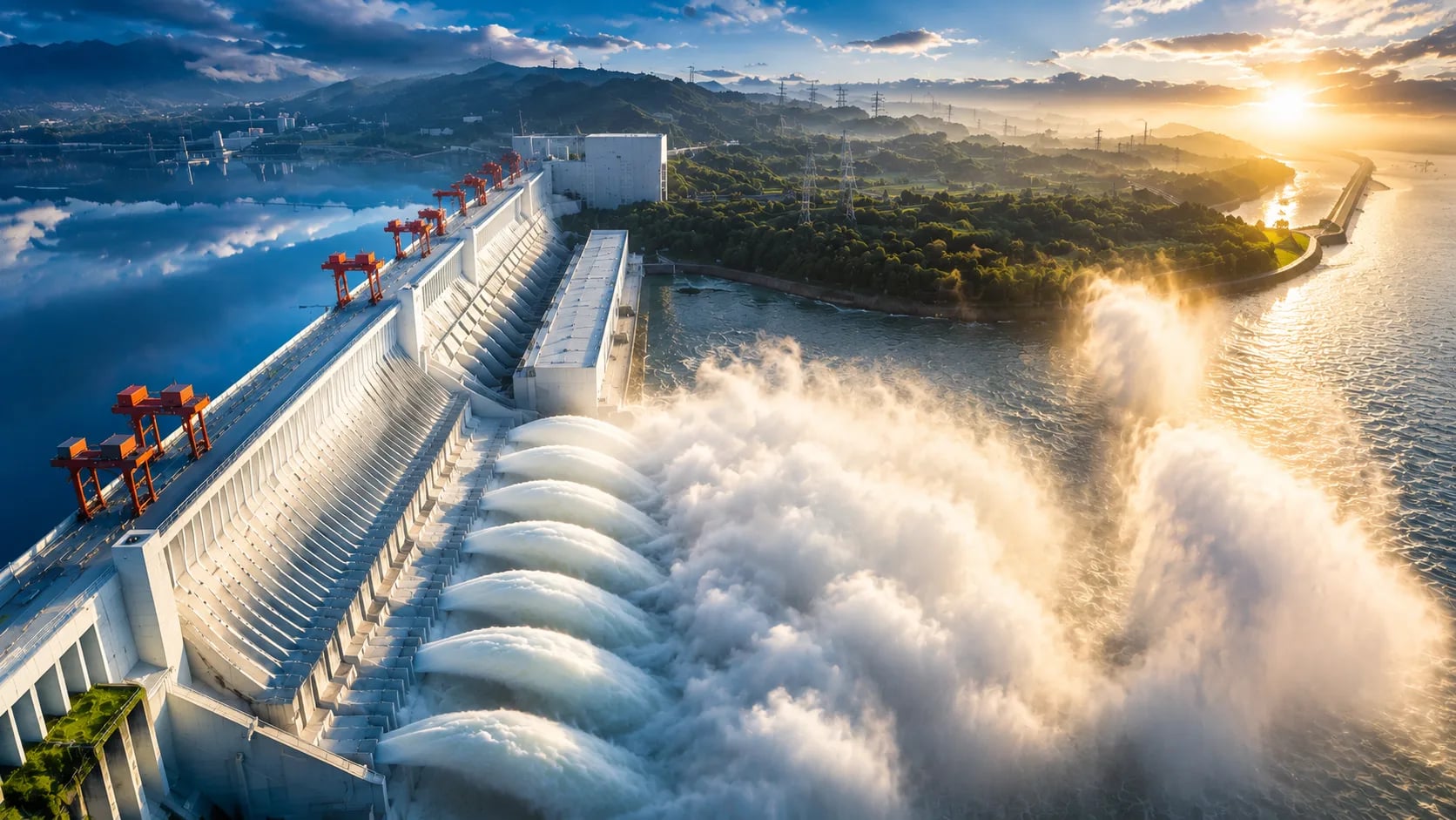 Engineering Hydraulic Dam Hero Background